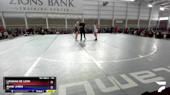 142 lbs 1st Place Match - Layanah De Leon, CA vs Roxie Uhrig, CO