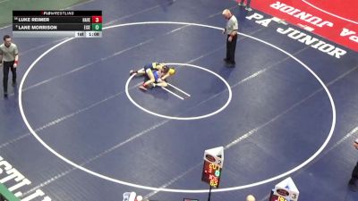 82 lbs Round Of 32 - Luke Reimer, Haverford vs Lane Morrison, Eisenhower