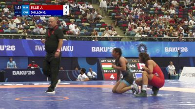 57 kg 1/4 Final - Janka Sillei, Hungary vs Gurleen Dhillon, Canada
