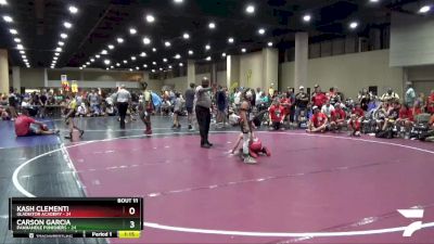 85 lbs Round 4 (6 Team) - Kash Clementi, Gladiator Academy vs Carson Garcia, Panhandle Punishers