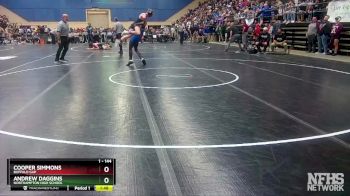 1 - 144 lbs Quarterfinal - Cooper Simmons, Buffalo Gap vs Andrew Daggins, Northampton High School