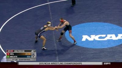 141lbs Quarter-finals Chris Mecate (Old Dominion) vs. Dean Heil (Oklahoma State)