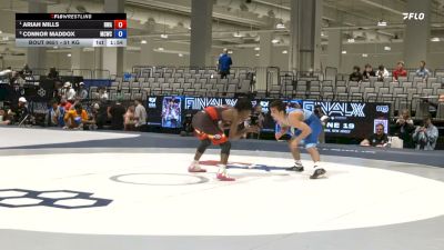 51 kg Quarters - Ariah Mills, Roundtree Wrestling Academy vs Connor Maddox, Maurer Coughlin Wrestling Club