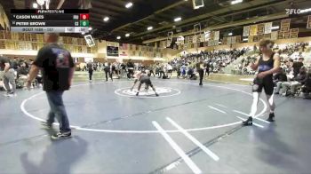 157 lbs Cons. Round 6 - Peter Brown, Canyon Springs vs Cason Wiles, Frontier