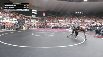 175 lbs Champ. Round 1 - Lyndon Dillon, Hesston HS vs Max Harvey, Baldwin HS