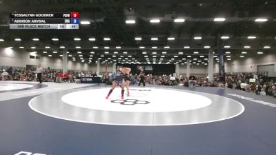 190 lbs 3rd Place Match - Addison Arvdal, 308 Wrestling Academy vs Tessalynn Goodner, Putnam City Freestyle Wrestling Club