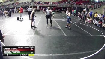 140 lbs Quarterfinal - Bentley Philbrick, EAA Wrestling vs Carter Strong, Elm Creek Wrestling Club