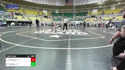 61 lbs Semifinal - Luke Shingleur, Pottsville Apache Youth Wrestling vs Coty Tenney, Battlefield Wrestling Club