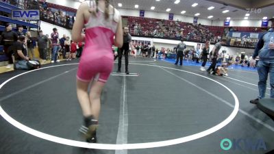 67-70 lbs Rr Rnd 1 - Layla Achziger, Choctaw Ironman Youth Wrestling vs Onnika Carter, HBT Grapplers