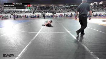 123 lbs Consi Of 32 #1 - Blaze Burch, Sulphur vs Corde Williams, Lincoln Christian
