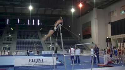 Emily Little Bars Dismount, Day 1 Training Jesolo 2015