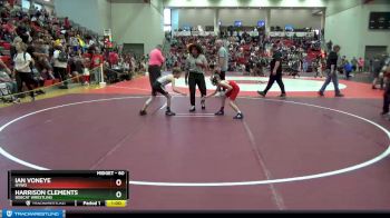 60 lbs Cons. Round 2 - Ian VonEye, HYWO vs Harrison Clements, Bobcat Wrestling