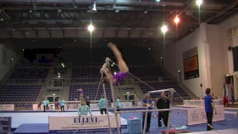 Maddie Desch Bar Routine, Day 1 Training - Jesolo 2015