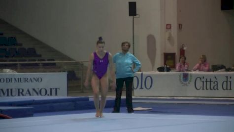 Maddie Desch Whip To Arabian Double Front, Day 1 Training - Jesolo 2015