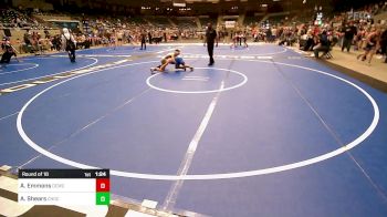 110 lbs Round Of 16 - Asher Emmons, Dark Cloud Wrestling Club vs Austin Shears, Choctaw Ironman Youth Wrestling