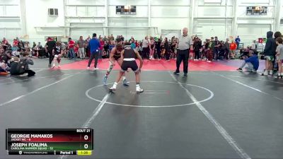 120 lbs Round 5 (10 Team) - Joseph Foalima, Carolina Hammer Squad vs Georgie Mamakos, Jacket WC