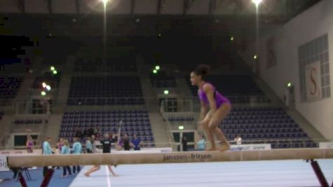 Laurie Hernandez Beam Routine With Base Dismount, Day 1 Training - Jesolo 2015