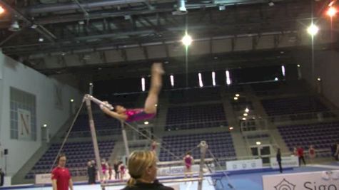 Laurie Hernandez Bar Routine, Day 2 Training - Jesolo 2015