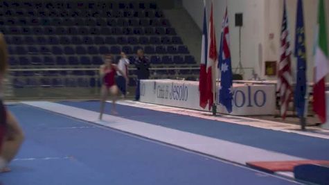 Maddie Desch Yurchenko Double, Day 2 Training - Jesolo 2015