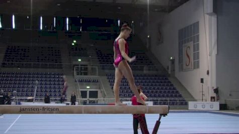 Maddie Desch Beam Routine, Day 2 Training - Jesolo 2015