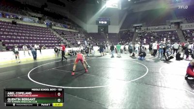 155 lbs Cons. Semi - Quentin Bergant, Mat Burners Wrestling Club vs Abel Copeland, Black Fox Wrestling Academy