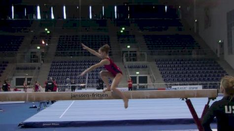 Ragan Smith Beam Routine, Day 2 Training - Jesolo 2015