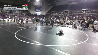 67 lbs Champ. Round 5 - Beau Kintz, Pikes Peak Warriors Wrestling vs Armani Castaneda, Top Rank
