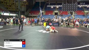 100 lbs Quarters - Caley Graber, Minnesota vs Camryn Gresham, Ohio