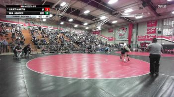 125 lbs Champ. Round 2 - Juliet Martin, Newbury Park vs MIA HOOPER, Northview