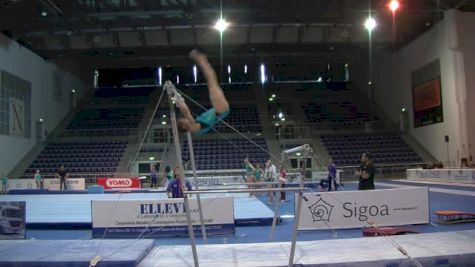 Maddie Desch Bar Routine, Day 3 Training - Jesolo 2015