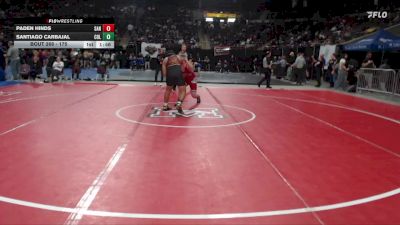175 lbs Champ. Round 1 - Santiago Carbajal, Columbia vs Paden Hinds, Sandpoint