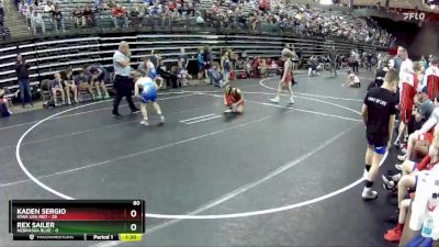 80 lbs Round 3 (6 Team) - Kaden Sergio, Iowa USA Red vs Rex Sailer, Nebraska Blue