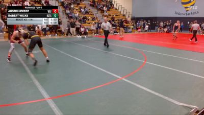 141 lbs Champ. Round 1 - Austin Herbst, Wisconsin-La Crosse vs Robert Wicks, Rochester-CTC