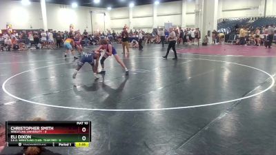 113 lbs Round 3 (6 Team) - Christopher Smith, Wrestling University vs Eli Dixon, S.E.O. Wrestling Club- Team Red