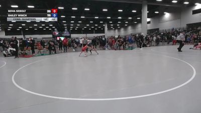 56.1-59.3 lbs Cons. Quarters - Nova Sebolt, Sebolt Wrestling Academy vs Bailey Winch, Thoroughbred Wrestling Academy