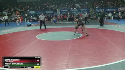 D 2 132 lbs Cons. Round 4 - Ayden Broussard, Rayne vs Omar Pardron, Caddo Magnet