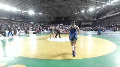 Girls 3A 135 lbs Champ. Round 1 - Zoe Grishko, Ridgeline (Girls) vs Isabella Lauer, Auburn Mountainview (Girls)