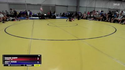 132 lbs Semis & 3rd Wb (16 Team) - Gauge Shipp, Illinois vs Hoyt Hvass, Idaho