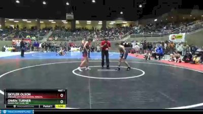 113 lbs Cons. Round 2 - Skyler Olson, Oregon City High School Wrestl vs Owen Turner, Banks Mat Club, Inc