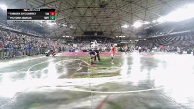 Girls 1B/2B/1A 135 Champ. Round 1 - Victoria Garcia, Wapato (Girls) vs Tamara Snodderly, Tenino (Girls)