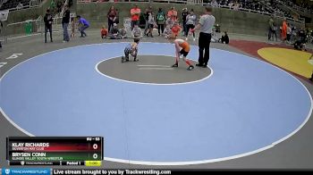 53 lbs Semifinal - Brysen Conn, Illinois Valley Youth Wrestlin vs Klay Richards, Silverton Mat Club