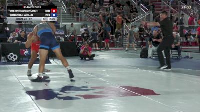 97 lbs Semis - Justin Rademacher, Beaver Dam Wrestling Regional Training Center vs Jonathan Aiello, Penn RTC/ Titan Mercury Wrestling Club (TMWC)