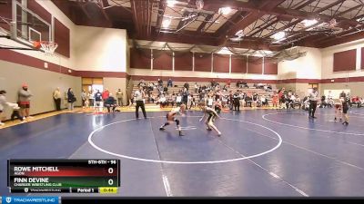 96 lbs Cons. Round 1 - Rowe Mitchell, Agon vs Finn Devine, Charger Wrestling Club