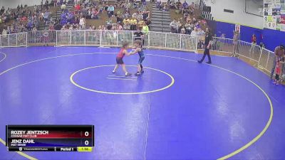 56 lbs Round 1 - Jenz Dahl, Mat Sense vs Rozey Jentzsch, Cougar Mat Club