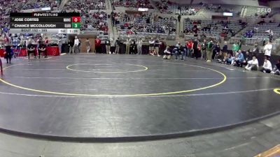 165 lbs Quarterfinal - Jose Cortes, Manchester vs Chance McCollough, Elkhart