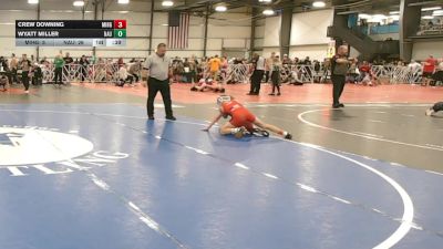 72 lbs Round 4 - 1:30pm Friday - Wyatt Miller, Nauman Green vs Crew Downing, Mile High