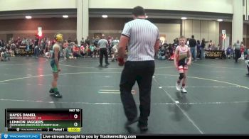 65 lbs Round 1 (4 Team) - Lennon Jaggers, Contenders Wrestling Academy Blue vs Hayes Daniel, Backyard Brawlers