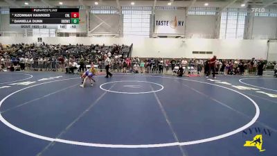 52 lbs Cons. Semi - Xzonnah Hawkins, Club Not Listed vs Daniella Dunn, Divas Of Destruction Wrestling Club