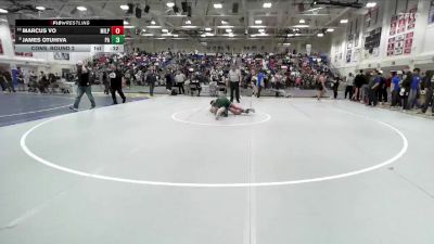 Boys 144 lbs Cons. Round 2 - Marcus Vo, Milpitas Boys vs James Otuhiva, Palo Alto Boys