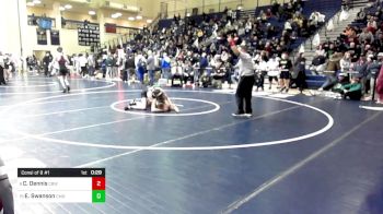 133 lbs Consi Of 8 #1 - Chris Dennis, Central Bucks West vs Eric Swanson, Camden Catholic